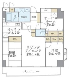 ドミール・コンフォールの物件間取画像